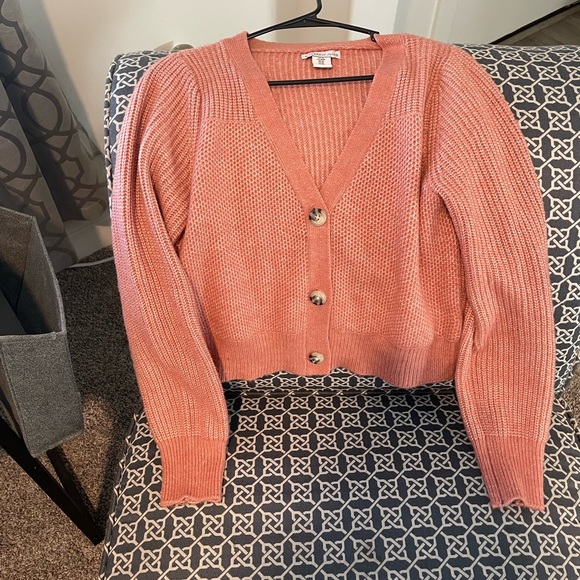 Sincerly Jules Sweaters - Sincerely Jules Coral Button-Up Cardigan